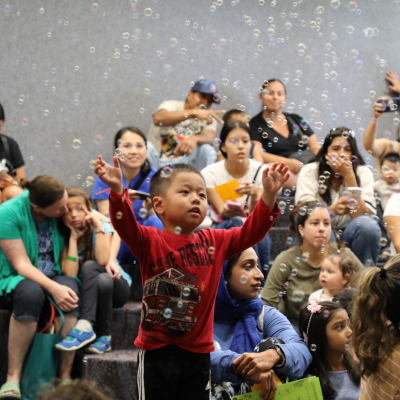 Haskett Branch image of children participating during a program