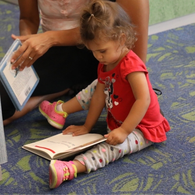 Ponderosa Joint-Use Branch image of a child reading